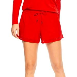 Athleta Baja Shorts 2.0 in Hibiscus Red, Size 10